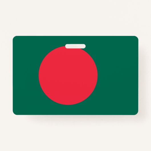 Name Abzeichen mit der Flagge Bangladeschs Ausweis (Rückseite)