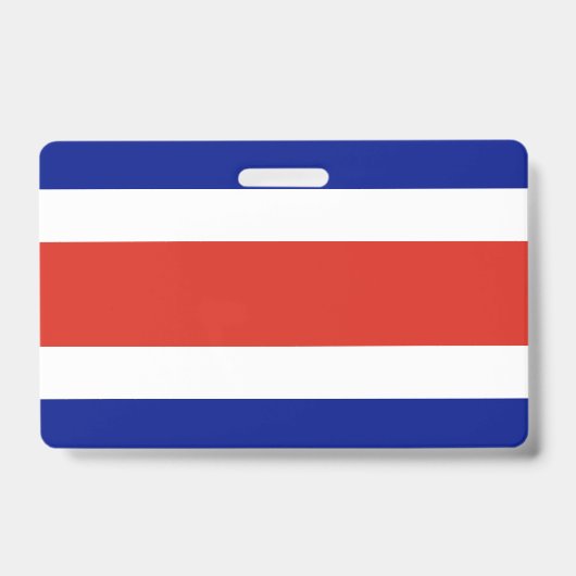Name Abzeichen mit der Flagge Costa Ricas Ausweis (Vorderseite)