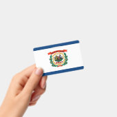 Name Abzeichen mit der Flagge des Staat West Virgi Ausweis (Handheld)