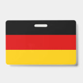 Name Abzeichen mit der Flagge Deutschlands Ausweis (Rückseite)