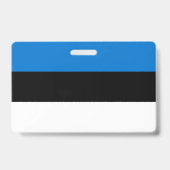 Name Abzeichen mit der Flagge Estlands Ausweis (Rückseite)