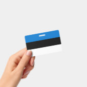 Name Abzeichen mit der Flagge Estlands Ausweis (Handheld)