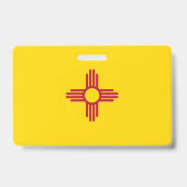 Name Abzeichen mit der Flagge New Mexico Staat, US Ausweis (Rückseite)