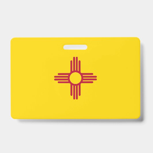 Name Abzeichen mit der Flagge New Mexico Staat, US Ausweis (Vorderseite)