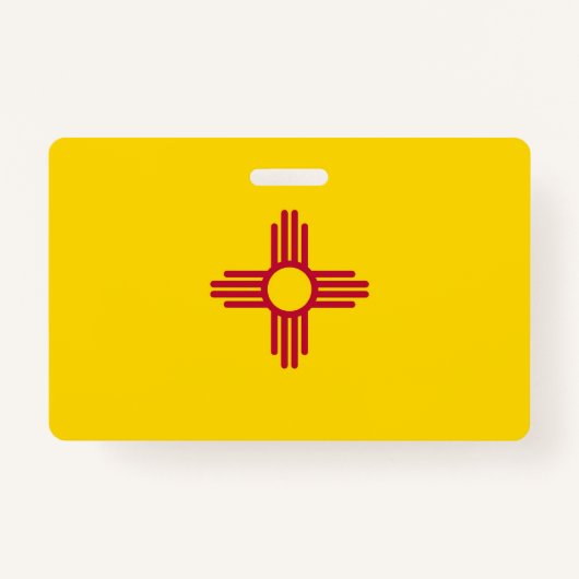 Name Abzeichen mit der Flagge New Mexico Staat, US Ausweis (Vorderseite)