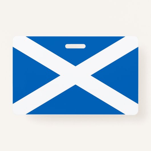 Name Abzeichen mit der Flagge Schottlands, Vereini Ausweis (Vorderseite)