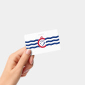 Name Abzeichen mit der Flagge von Cincinnati Stadt Ausweis (Handheld)