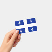 Name Abzeichen mit der Flagge von Quebec Ausweis (Handheld)