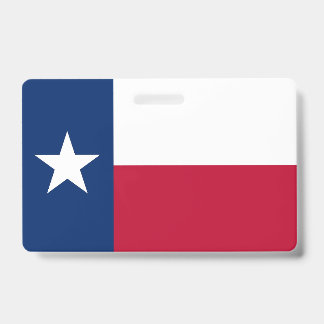 Name Abzeichen mit der Flagge von Texas, USA Ausweis