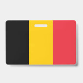 Name Abzeichen mit Flagge Belgiens Ausweis (Rückseite)