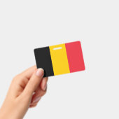 Name Abzeichen mit Flagge Belgiens Ausweis (Handheld)