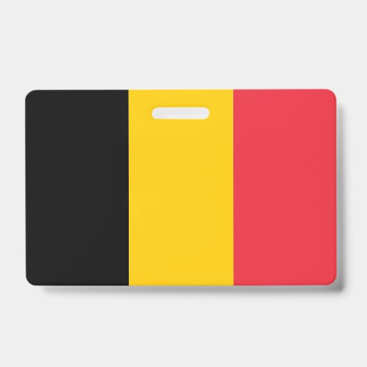 Name Abzeichen mit Flagge Belgiens Ausweis (Vorderseite)