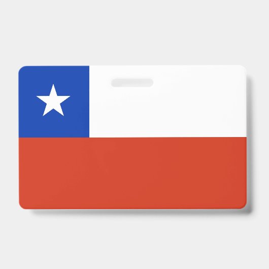 Name Abzeichen mit Flagge des Chilen Ausweis (Vorderseite)