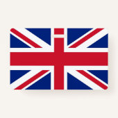 Name Abzeichen mit Flagge des Vereinigten Königrei Ausweis (Rückseite)
