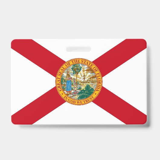 Name Abzeichen mit Flagge Florida Staat, USA Ausweis (Vorderseite)