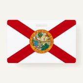 Name Abzeichen mit Flagge Florida Staat, USA Ausweis (Rückseite)