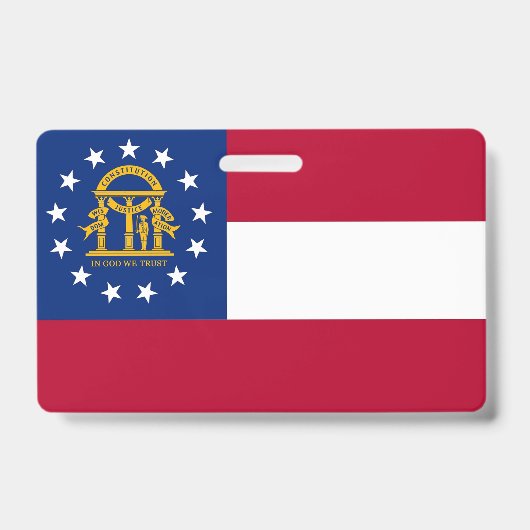 Name Abzeichen mit Flagge Georgia Staat, USA Ausweis (Vorderseite)