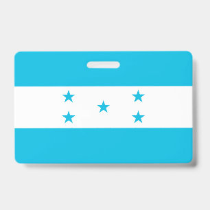 Name Abzeichen mit Flagge Honduras Ausweis