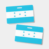 Name Abzeichen mit Flagge Honduras Ausweis (Vorder- & Rückseite)