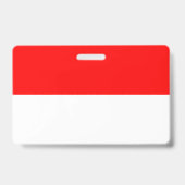 Name Abzeichen mit Flagge Indonesiens Ausweis (Rückseite)
