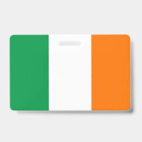 Name Abzeichen mit Flagge Irlands