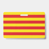 Name Abzeichen mit Flagge Kataloniens Ausweis (Rückseite)