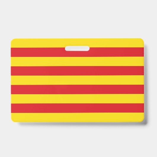 Name Abzeichen mit Flagge Kataloniens Ausweis (Vorderseite)