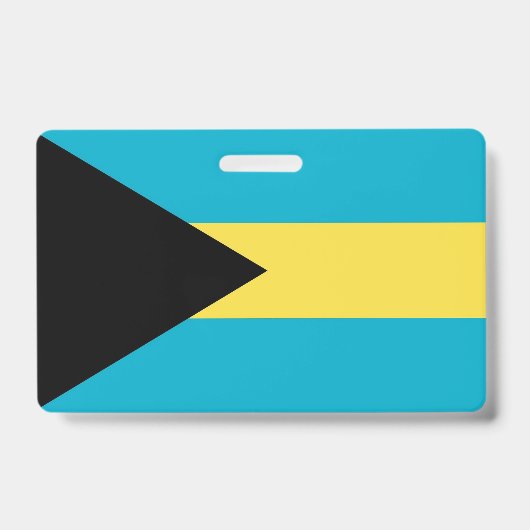 Name Abzeichen mit Flagge von Bahamas Ausweis (Vorderseite)