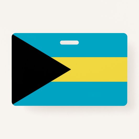 Name Abzeichen mit Flagge von Bahamas Ausweis (Vorderseite)