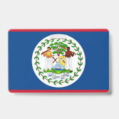 Name Abzeichen mit Flagge von Belize Ausweis (Rückseite)