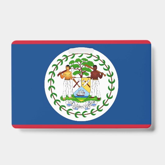 Name Abzeichen mit Flagge von Belize Ausweis (Vorderseite)
