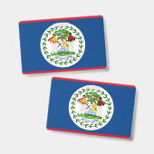 Name Abzeichen mit Flagge von Belize Ausweis (Vorder- & Rückseite)