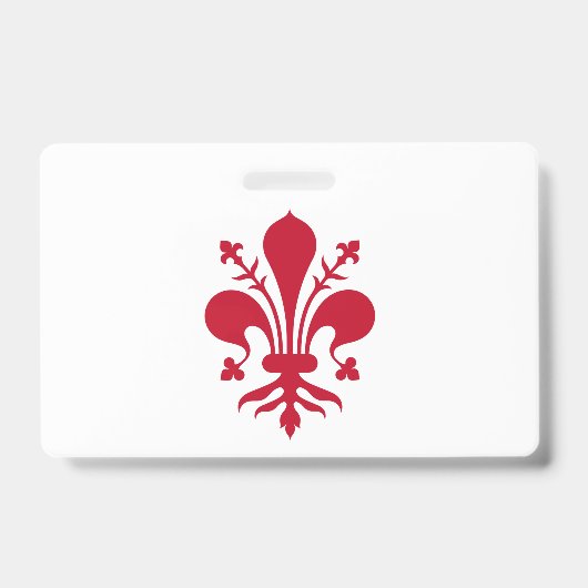 Name Abzeichen mit florentinischer Flagge Ausweis (Vorderseite)