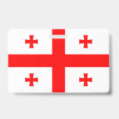 Name Abzeichen mit georgischer Flagge Ausweis (Rückseite)