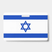 Name Abzeichen mit israelischer Flagge Ausweis (Rückseite)