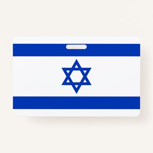 Name Abzeichen mit israelischer Flagge Ausweis (Vorderseite)