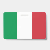 Name Abzeichen mit italienischer Flagge Ausweis (Rückseite)
