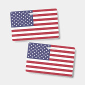 Name Abzeichen mit Kennzeichnung der USA Ausweis (Vorder- & Rückseite)