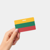 Name Abzeichen mit litauischer Flagge Ausweis (Handheld)