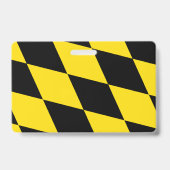 Name Abzeichen mit Münchner Flagge Ausweis (Rückseite)