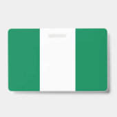 Name Abzeichen mit nigerianischer Flagge Ausweis (Rückseite)