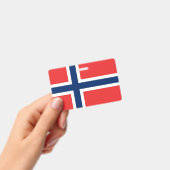 Name Abzeichen mit norwegischer Flagge Ausweis (Handheld)