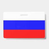 Name Abzeichen mit russischer Flagge Ausweis (Rückseite)
