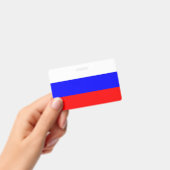 Name Abzeichen mit russischer Flagge Ausweis (Handheld)