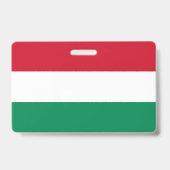 Name Abzeichen mit ungarischer Flagge Ausweis (Back)
