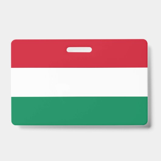 Name Abzeichen mit ungarischer Flagge Ausweis (Front)