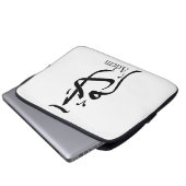 Name Adam in arabischer Kalligrafie, ا د م Laptopschutzhülle (Vorne Knopf)