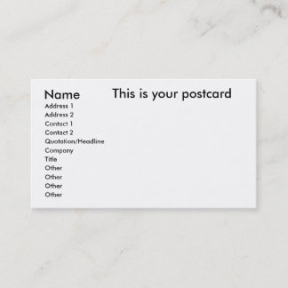 Name, Adresse 1, Adresse 2, Kontakt 1, Kontakt… Visitenkarte