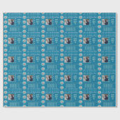 Name Age Foto Nur ein Mädchen, das Pferde blauer L Geschenkpapier (Flach)