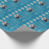 Name Age Foto Nur ein Mädchen, das Pferde blauer L Geschenkpapier (Ecke)